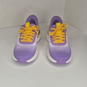 NWOB Kizik Athens Hands-Free Sneakers Women’s Size 7 Purple & Gold Slip On Shoes
